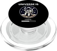 L'universo sta caricando la luna astronauta per lo spazio e PopSockets PopGrip per MagSafe