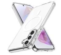 Lunivop Custodia rigida per Samsung Galaxy A35 5G [compatibile con ricarica wireless Magsafe] Cover magnetica resistente all'ingiallimento trasparente per A 35 6,6 pollici 2024 robuste migliori