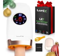 Lunix LX7 - Massaggiatore elettrico per mani, con touch screen e compressione, 4 livelli di pressione, punti artrite, sollievo dal dolore, tunnel carpale intorpidimento delle dita, dispositivo