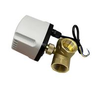 LUNMENGCC 1/2 '' 3/4 "1" 1-1/4 '' 1-1/2 '' Valvola a sfera motorizzata in ottone a 3 vie Controllo a 2 fili Tipo T Valvola a sfera elettrica impermeabile IP65