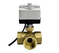 LUNMENGCC 1/2 '' 3/4 '' 1 '' 3 vie ottone motorizzato valvola a sfera con interruttore manuale 220V 12V 24V valvola a sfera elettrica tre fili due controllo