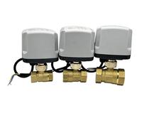 LUNMENGCC 1/2 "3/4" 1" impermeabile elettrico valvola a sfera DC12V DC24V AC220V Ottone motorizzato valvola a sfera motore in metallo con valvole a 2 vie