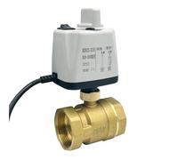 LUNMENGCC Valvola a sfera motorizzata da 1/2" 3/4" 1" 1-1/4" 1-1/2" 2" con interruttore manuale Controllo a 2 fili Valvola a sfera elettrica normalmente chiusa a 2 vie