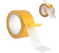 Lunpog Nastro biadesivo extra forte trasparente, 2 x 20 m, doppio lato, potente, doppio lato nano nastro, nastro biadesivo ultraresistente per tappeti, tappeti, zerbini interni