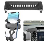 LUNQIN Supporto per telefono per auto per Ford Ranger 2024 Crew Cab Raptor Accessori auto Staffa per schermo di navigazione Decorazione interna Supporto per telefono cellulare