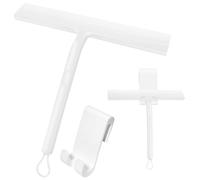 Lunriwis Lavavetri per Cabina Doccia da Ventosa Tergivetri Doccia in Acciaio Inox Lavavetri Spazzola BagnoSpatola da bagno