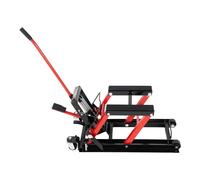 Luntra Sollevatore idraulico per moto, 680 kg, ponte sollevatore con blocco di sicurezza e ruote, cavalletto di montaggio per moto, ATV e quad, altezza di sollevamento 115-365 mm