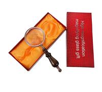 LUNWJJIP 1 lente ottica con manico in vetro vintage for la lettura, adatta ad anziani, ragazzi e ragazze for libri, gioielli ed esplorazione della natura.