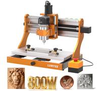 LUNYEE 3020 Nova Fresatrice CNC, Guide Lineari in Metallo sugli Assi XYZ e Viti a Sfere, con Router Trimmer da 800W, Adatta al Taglio di Alluminio, Ottone, Plastica, Legno, Acrilico, MDF e PVC