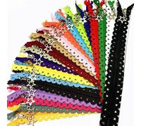 LUNYY Cerniere per cucito Stella Pizzo #3 – 10 pezzi 12/16" (30/40 cm) 20 colori