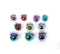 LUNYY 20 Set 20mm Occhi 3D Occhi di Sicurezza con Ciglia Lampeggianti per Amigurumi Accessori per Bambole di pezza all'Uncinetto