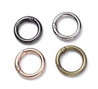 LUNYY 5 pz/Lotto Chiusura a Molla Bronzo Placcato Oro Ganci di Chiusura in Metallo per Monili Che Fanno Portachiavi Fai da Te Anelli Fibbie Forniture 20/25/27/34mm