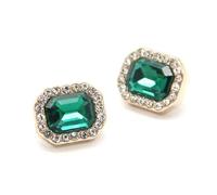 LUNYY 6 Pezzi di Strass Gioielli in Metallo da Cucire Bottoni da Donna per Abbigliamento Camicia Verde Abito Vintage Decorazioni Fai da Te Accessori