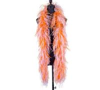 LUNYY Boa di Piume di Struzzo da 2 Metri a 6 Strati per Abito da Sposa con Decorazione a Scialle con Piume, Accessori per Abiti di Carnevale