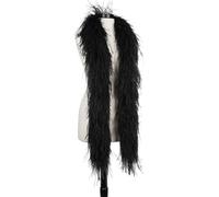 LUNYY Boa di Piume di Struzzo da 2 Metri a 6 Strati per Abito da Sposa con Decorazione a Scialle con Piume, Accessori per Abiti di Carnevale