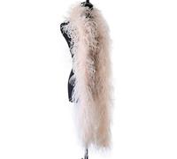 LUNYY Boa di Piume di Struzzo da 2 Metri a 6 Strati per Abito da Sposa con Decorazione a Scialle con Piume, Accessori per Abiti di Carnevale