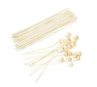 LuoAXINN Bastoncini Diffusore 5-100 pz 2-3.5mm Diffusore Reed Bastone di Ricambio Fai da Te Fatti A Mano Complementi Arredo Casa Extra Spessa Rattan Aromaterapia Ricarica bastoni(Brown)