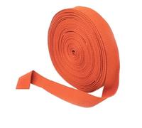LuoAXINN Cinghia in Cotone 5 Metri 20-50mm Nastri di Cotone 1.5mm Spessore Ad Alta Tenacità Cinghia dello Zaino Tessitura Etichetta Nastro Vestiti da Cucire Bias Binding(Orange,38mm)