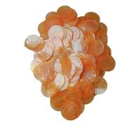 LuoAXINN Conchiglie Capiz Conchiglia Capiz bianca da 5 cm con conchiglia a due fori for decorazioni Campanelli eolici fai te Artigianato Accessori for gioielli