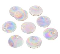 LuoAXINN Conchiglie Capiz Kit for realizzare conchiglie piatte e rotonde Capiz Seashell Slice Ocean Beach Disc Risultati 25MM