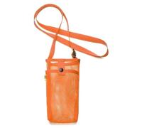 LuoAXINN Copertura Portatile for Borraccia Sportiva, in Rete, con Tracolla, for Cellulare, Borsa visibile, Accessori da Campeggio all'aperto per Sport Escursioni Campeggio Viaggio(Orange)
