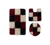 LuoAXINN Floor Mat Household Bathroom Water Absorption Mat Combination Set of Three Pieces per Vasca da Bathroom o Come WC(7)