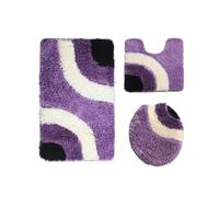 LuoAXINN Floor Mat Household Bathroom Water Absorption Mat Combination Set of Three Pieces per Vasca da Bathroom o Come WC(1)
