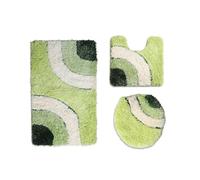 LuoAXINN Floor Mat Household Bathroom Water Absorption Mat Combination Set of Three Pieces per Vasca da Bathroom o Come WC(2)