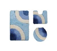 LuoAXINN Floor Mat Household Bathroom Water Absorption Mat Combination Set of Three Pieces per Vasca da Bathroom o Come WC(9)
