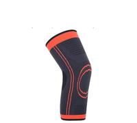 LuoAXINN Ginocchiere for Nastro kinesiologico Ginocchiera Sportiva Menisco e Supporto for legamenti Sport articolari per Danza, Calcio, pallavolo, Pallacanestro, Yoga(Orange No Strap,Size L)