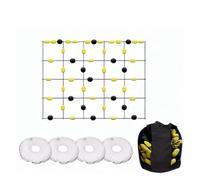 LuoAXINN Kit di Allenamento for l'agilità, i riflessi e la deviazione del Portiere for Il Controllo della Palla per l'allenamento calcistico(200x160cm)