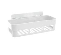 LuoAXINN Mensola da bagno Robuste scatole portaoggetti a ventosa, autoadesive, scolapiatti for bagno, salvaspazio, da appendere alla parete, cucina