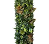 LuoAXINN Pannello murale in erba artificiale Parete di piante artificiali 3D con foglie sempreverdi finte, sfondo simulato, decorazione for feste nozze, pannello verde, prato, for la casa(Color13)