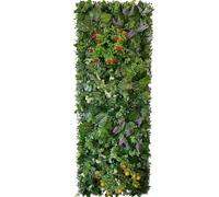 LuoAXINN Pannello murale in erba artificiale Parete di piante artificiali 3D con foglie sempreverdi finte, sfondo simulato, decorazione for feste nozze, pannello verde, prato, for la casa(Color22)