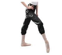LuoAXINN Pantaloni da ginnastica donna for riscaldamento e danza, leggeri snellenti per Donna(Black,M)