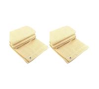 LuoAXINN Paravento per Balcone Pergolati da Giardino 4x1M Rete ombreggiante Tenda Piscina Balcone Schermo for la Privacy Copertura for Recinzione Gazebo Sole(Beige-2PCS,1x4meter)