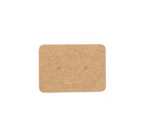 LuoAXINN schede espositive per Gioielli 50/100 pz 3.5x2.5 cm Orecchini Schede Display di Carta for Le Donne Gioielli Fatti A Mano Borchie Imballaggio(Brown 3.5x2.5cm,50pcs)