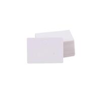 LuoAXINN schede espositive per Gioielli 50 pz/Lotto Orecchini Collane Schede Display for Gioielli Organizzatore Imballaggio Autosigillante Cartone Hang Tag Card Ear Stud Carta(4.5X3.2cm White)