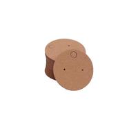 LuoAXINN schede espositive per Gioielli 50 pz/Lotto Orecchini Collane Schede Display for Gioielli Organizzatore Imballaggio Autosigillante Cartone Hang Tag Card Ear Stud Carta(4X4cm Cowhide)