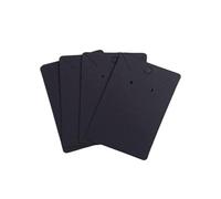 LuoAXINN schede espositive per Gioielli 50 pz/Lotto Orecchini Collane Schede Display for Gioielli Organizzatore Imballaggio Autosigillante Cartone Hang Tag Card Ear Stud Carta(6X9cm Black)
