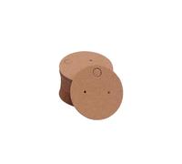 LuoAXINN schede espositive per Gioielli 50 pz/Lotto Orecchini Collane Schede Display for Gioielli Organizzatore Imballaggio Autosigillante Cartone Hang Tag Card Ear Stud Carta(4X4cm Cowhide)