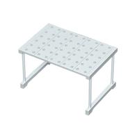 LuoAXINN Separatori per ripiani espandibili Accessori for il bagno Scaffali impilabili Armadio Guardaroba Divisorio Organizzatori for armadi telescopici(White2)