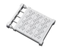 LuoAXINN Separatori per ripiani espandibili Organizzatore Di Stoccaggio Multistrato Espandibile, Scaffale For Guardaroba, Salvaspazio, Divisori In Plastica For Vestiti, Scarpe E Accesso(White1)