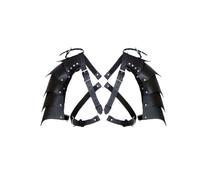 LuoAXINN Set di accessori for armatura da spalla for gioco ruolo medievale in pelle con cintura larga per giochi di ruolo