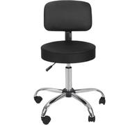 LuoAXINN Sgabello con rotelle Sgabello girevole for salone e spa, con supporto for la schiena, regolabile, idraulico, for barbieri professionali