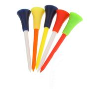 LuoAXINN Tee da Golf Tee da Golf 83 mm con Cuscinetto in Gomma e Supporto for Palline in plastica, Accessori, 10-40 Pezzi, Colore Casuale(10 Pieces)