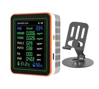 Luobannm 12 su 1 Monitoraggio Della Qualità 'Aria MeTeter Umidità CO/CO2/HCHO/TVOC//PM2.5/PM10 per Home Office o School White