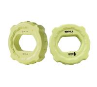 Luobannm Allenatore di di Presa Grip Hand Trainer Ring Double Force Grip Rings Verde Fluorescente