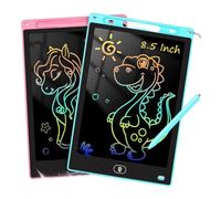 Luobannm Confezione da 2 Tavolette LCD per Bambini - Giocattoli da Disegno per La Scuola Materna e Giocattoli Essenziali da Viaggio per Bambini Piccoli da 8,5 Pollici