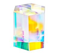Luobannm Cubo in Vetro Ottico Sun Catcher RGB X-Cube per Insegnamento della Fisica, Prisma per Fotografia Professionale.
